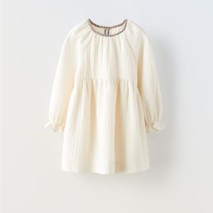 Zara Cream Kids Dress